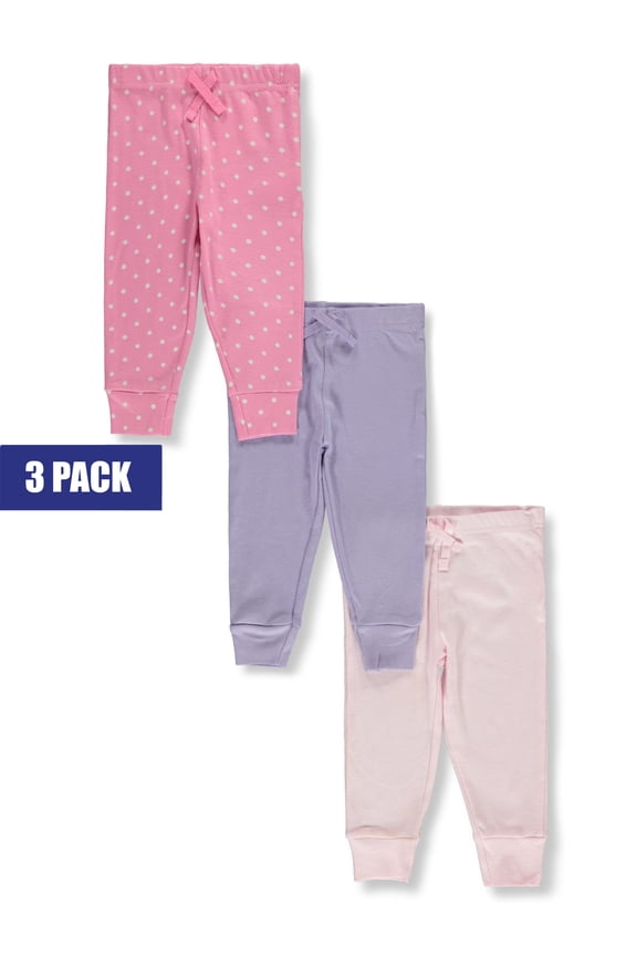 Baby Girls' 3-Pack Dotted Pants Color: pink Size: 12 - 18 months