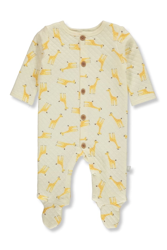 Baby Girls' Giraffe Footed Coveralls Color: white Size: newborn