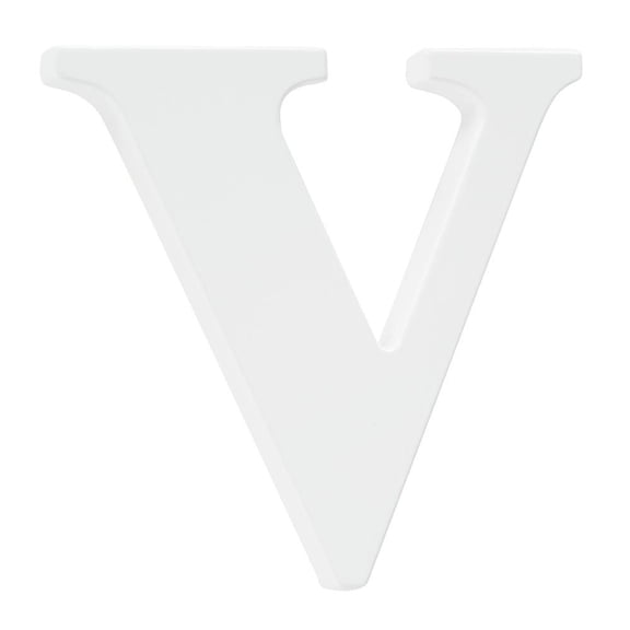 Koala Baby Lowercase Wall Letter V - White