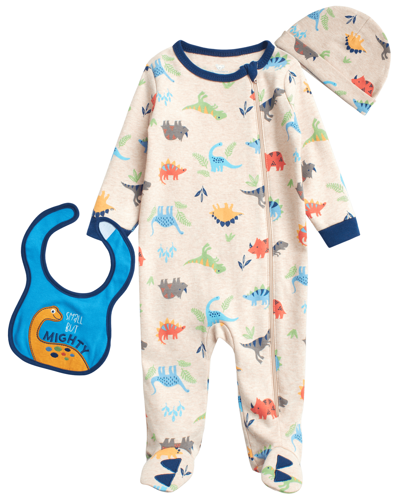 Koala Baby Newborn Baby Boys and Girls Bodysuit Set 3 Piece Footie