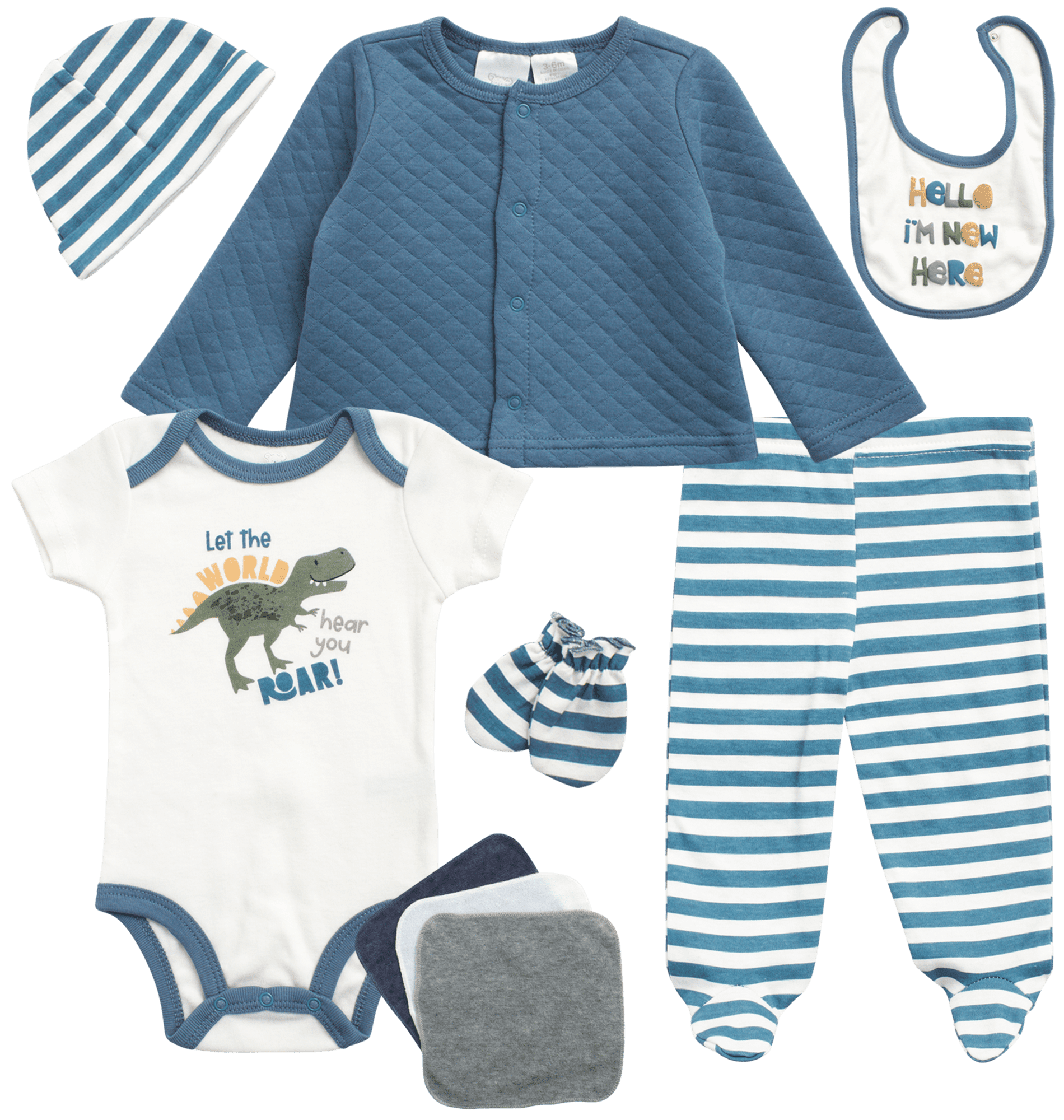Koala Baby Newborn Baby Take Me Home Layette Gift Set 9 Piece Hat