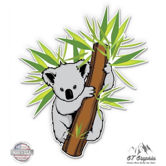 Koala Bear - 5" Vinyl Sticker - For Car Laptop I-Pad - Waterproof Decal
