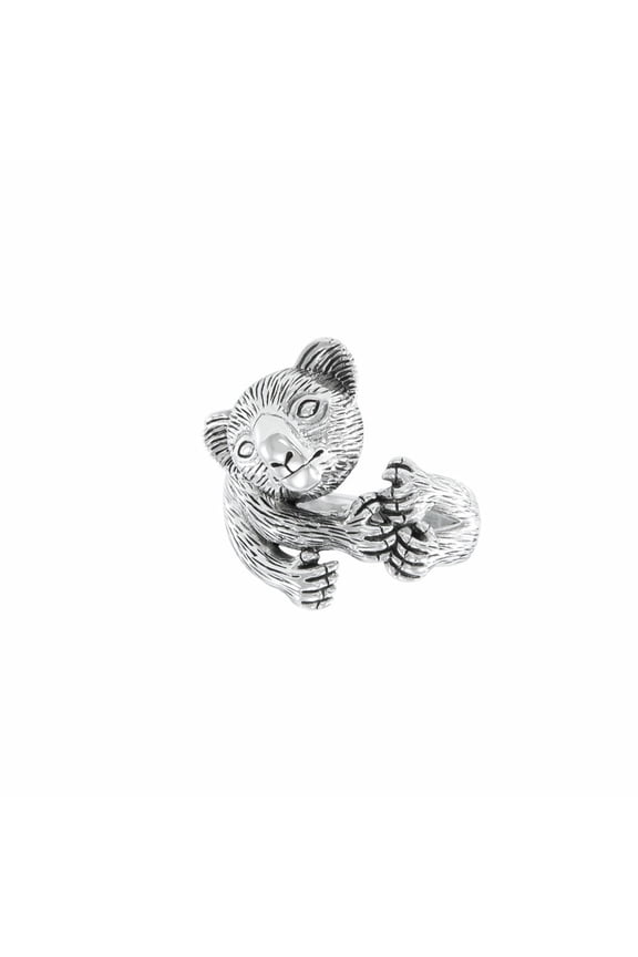 Koala Bear 925 Sterling Silver Ring Fine Spirit Animal Totem Wildlife Jewelry