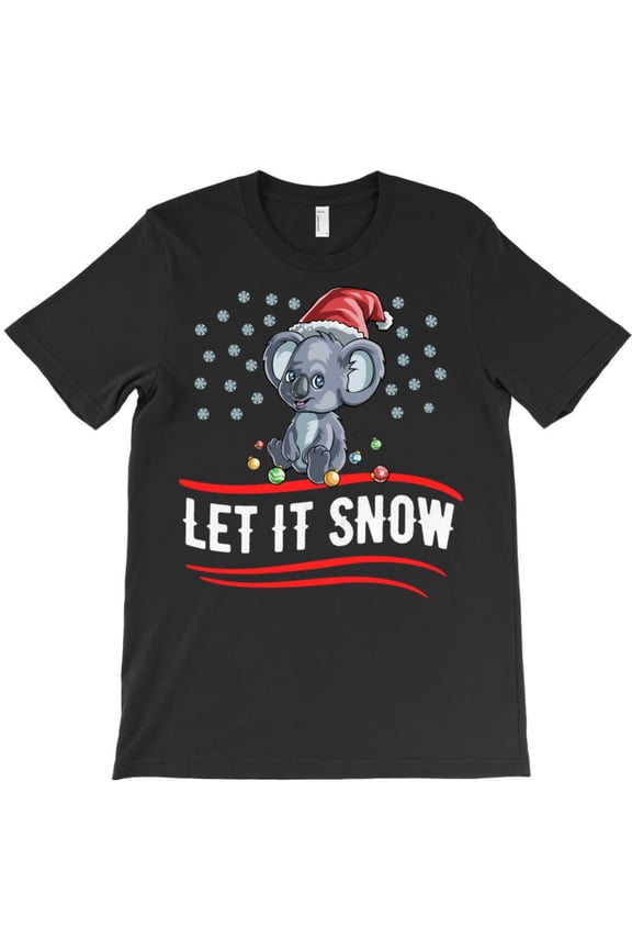 Koala Bear Christmas Let It Snow Funny Koalas Holiday Graphic T-Shirt - Funny Gift for Him G8824, Up to 5XL