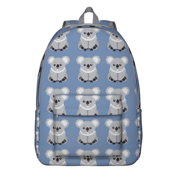 Koala Bear Cute Animal Print School Backpack – Lightweight Travel Bag with Oxford Durable Material, Large Capacity, Anti-theft Features for Students, Teens, and Women