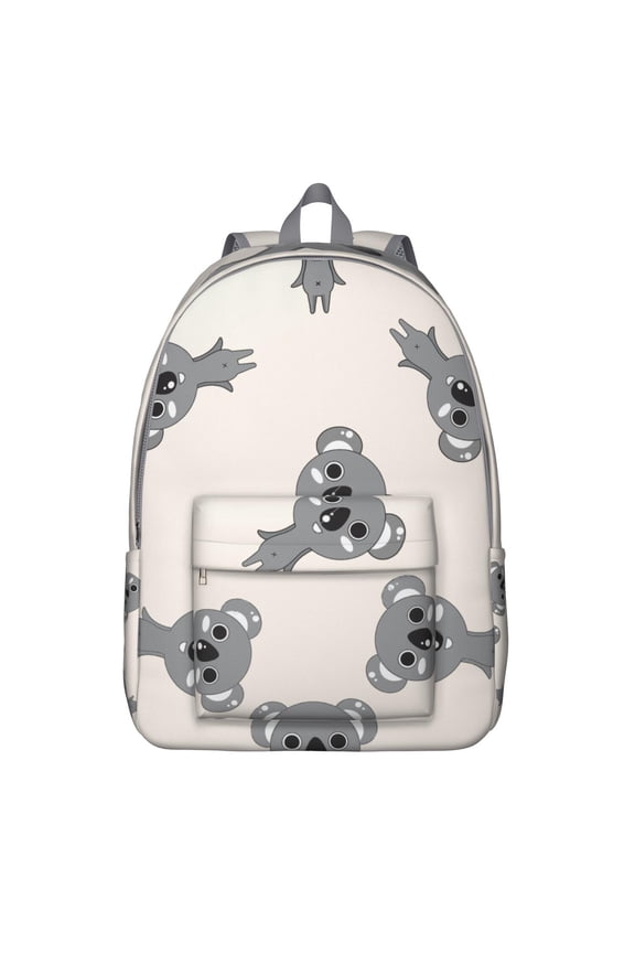 Koala Bear Cute Animal Print School Backpack – Lightweight Travel Bag with Oxford Durable Material, Large Capacity, Anti-theft Features for Students, Teens, and Women