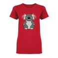 thumbnail image 1 of Koala Bear Graphic T-Shirt Women -Image by Shutterstock, Female Large, 1 of 2