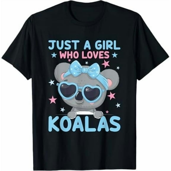 Koala Bear Lover T-Shirt – Cute Animal Graphic Tee for Women & Girls