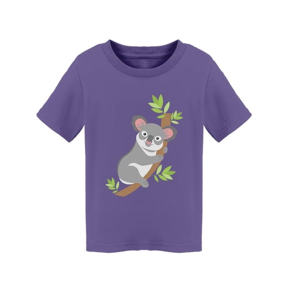 Koala Bear On A Branch Cartoon T-Shirt Toddler -Image by Shutterstock,  2 Toddler