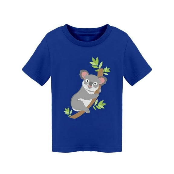 Koala Bear On A Branch Cartoon T-Shirt Toddler -Image by Shutterstock,  3 Toddler