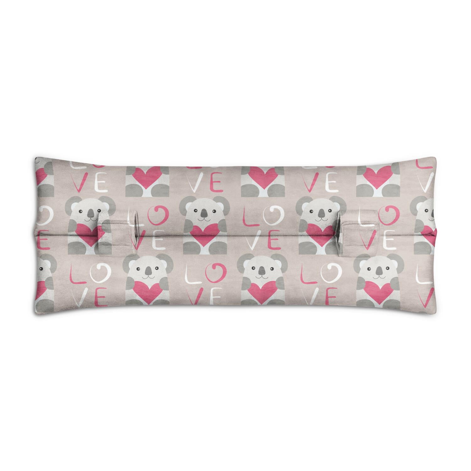 Koala Bear Seat Belt Pillow for Women - Post Surgery Recovery Cushion for Mastectomy & Chest Procedures, Pressure Relief Pad with Double Hook-and-Loop Straps