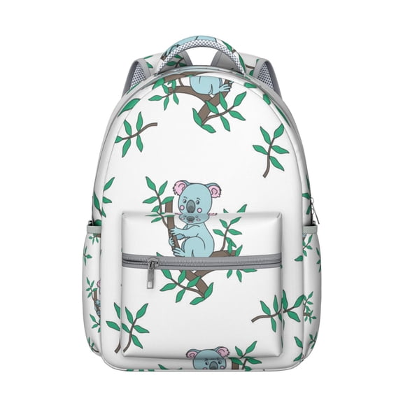 Koala Bear Student School Backpack Cute Cartoon Animal Print Bookbag for Student Australian Koala Pattern School Bag Gift