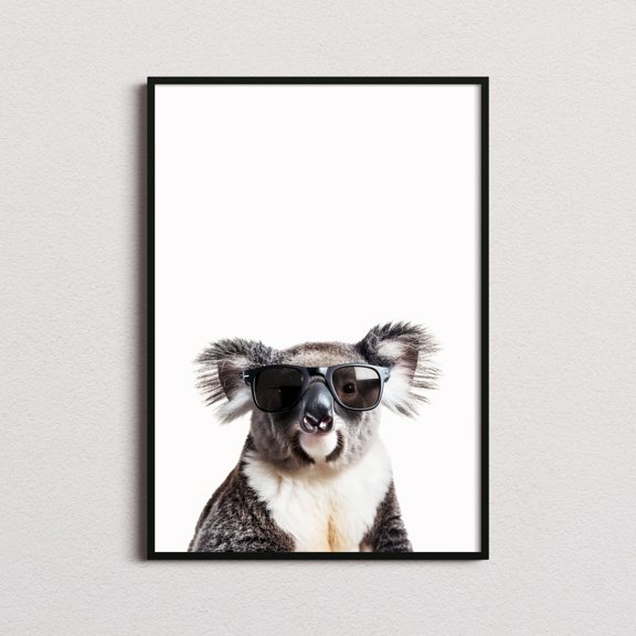 Koala Bear In Sunglasses Print, Koala Bear Print, Koala Bear Poster, Funny Koala Print, Koala Bear Art, Kids Bedroom Art, Funny Animal Print, Poster Only
