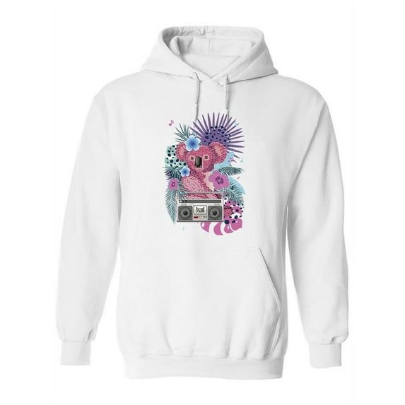 Koala Bear With A Boombox Hoodie Women -Image by Shutterstock, Female Large