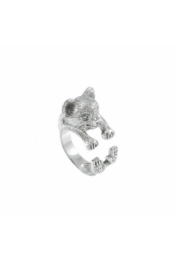 Koala Bear Wrap 925 Sterling Silver Ring Fine Spirit Animal Totem Nature Jewelry