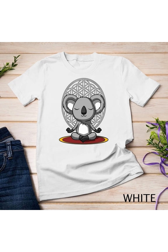 Koala Bear Zen Yoga Meditation Funny Animal Spiritual Unisex S-5XL T-Shirt Birthday Gifts; For Men & Women