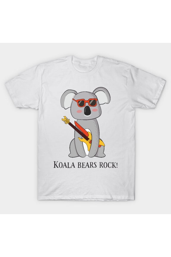 Koala Bears Rock Funny Cute Koala Bear Love Animal Lover Retro Aussie Graphic H574 Unisex T-Shirt, Up to 5XL