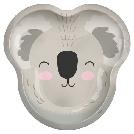 Koala Birthday Extra Large Shaped Paper Plates (8ct)