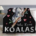thumbnail image 1 of Koala Blanket Gift for Girls, Just A Girl Who Loves Koala Soft Blanket for Couch & Sofa Bed 60"x50", Funny All-Season Decorative Kids Blanket, for Birthdays & Holidays, 1 of 6