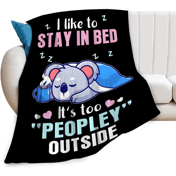 Koala Blanket Koala Gifts for Girls Women Sleeping Koala Throw Blanket for Kids Adults Soft Warm Cozy Fleece Blanket for Couch Sofa \u200bBed 40"x50"
