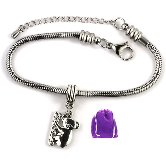 Koala Bracelet | Stainless Steel Snake Chain Bracelet