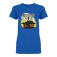 thumbnail image 1 of Koala Burning Trees T-Shirt Women -Image by Shutterstock, Female x-Large, 1 of 2