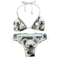 thumbnail image 1 of Koala Chic One-Piece Swimsuits Bikini Set: Detachable Sponge, Adjustable Strap, Two-Pack, for Pools and Beaches, 1 of 6