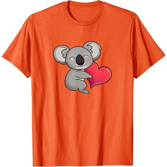 Koala Conservation Support Wildlife With Adorable Koala Bear Softstyle Unisex T-Shirt,Orange Color,Size 4T