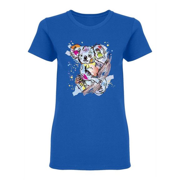 Koala Cub Sitting On A Tree T-Shirt Women -Image by Shutterstock, Female Medium