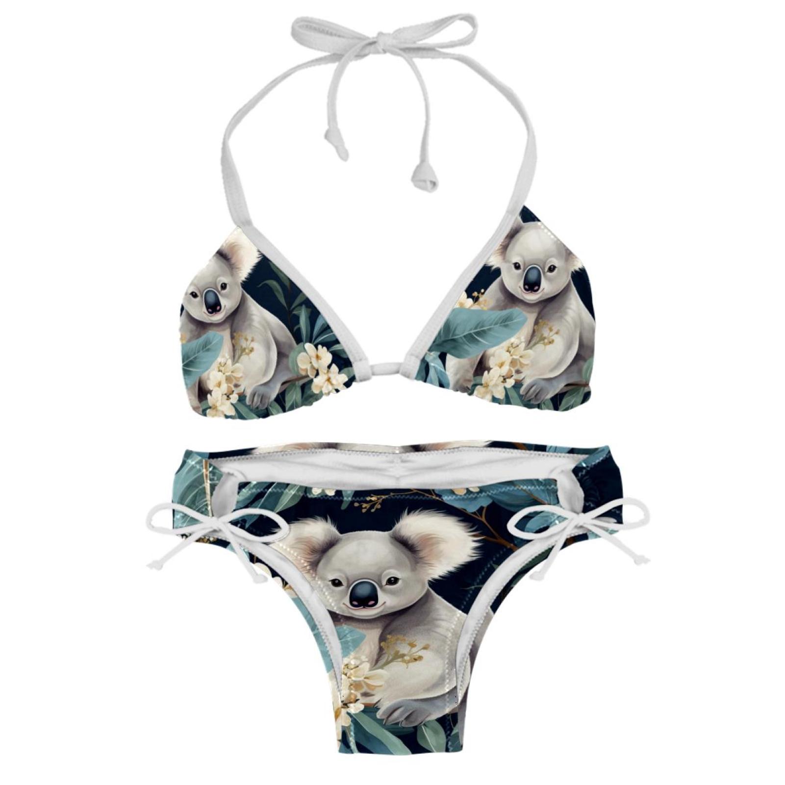 Koala Detachable Sponge Adjustable Strap Bikini Set Two-Pack, Great for ...