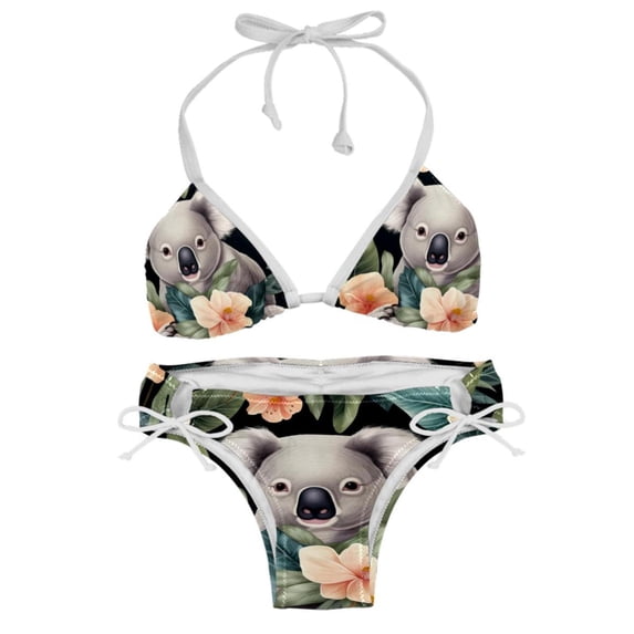 Koala Detachable Sponge, Adjustable Strap, Bikini Set Two-Pack Swim Suit – Beach, Pool, Vacation
