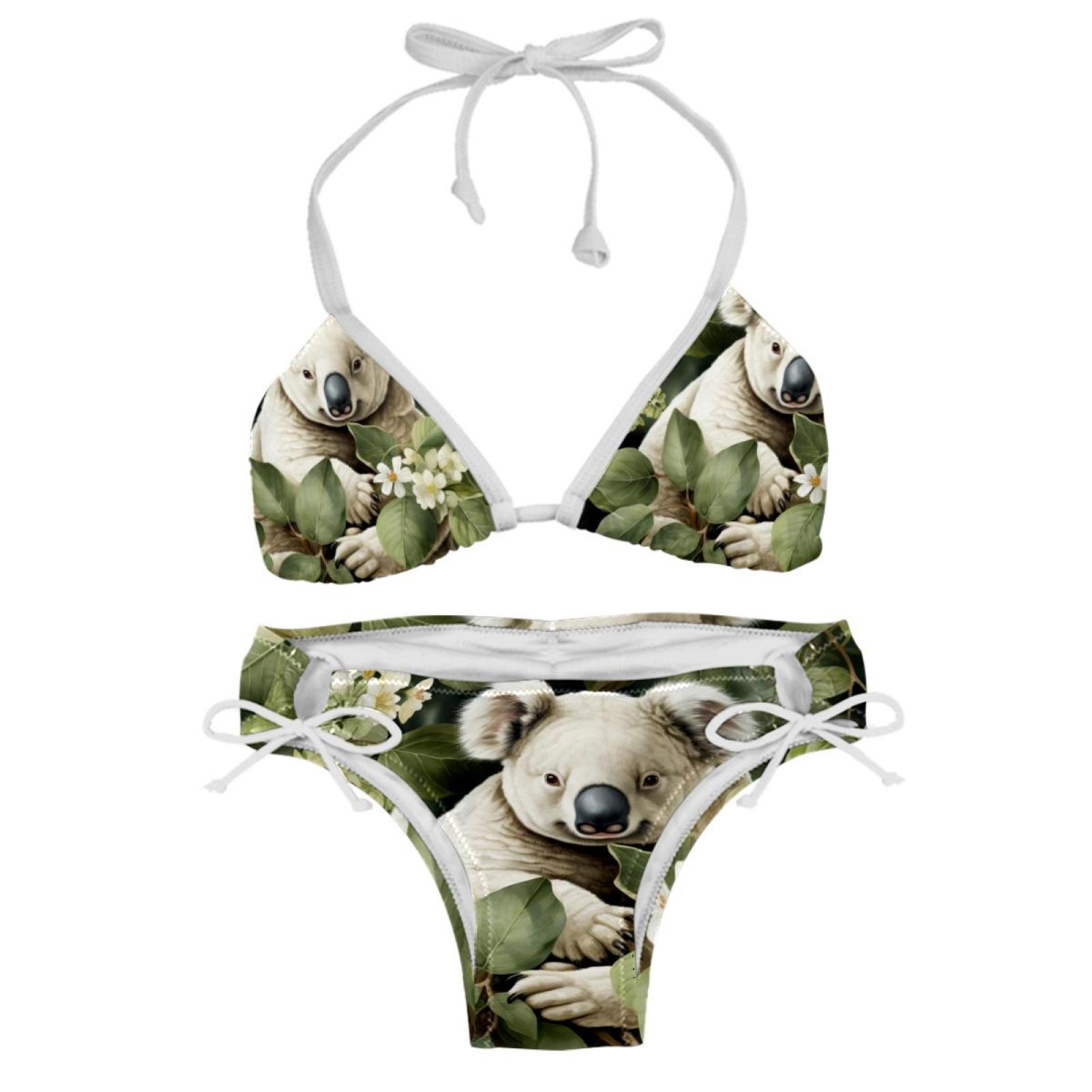 Koala Detachable Sponge Adjustable Strap Bikini Set Two-Pack - Swim ...