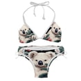 thumbnail image 1 of Koala Detachable Sponge Adjustable Strap Bikini Set Two-Pack Swim Suits - Ideal for Beach and Pool Scenes, 1 of 6