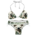 thumbnail image 1 of Koala Detachable Sponge Adjustable Strap Bikini Set Two-Pack Swimsuit Suit Beach Pool Party, 1 of 6