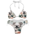 thumbnail image 1 of Koala Detachable Sponge Adjustable Strap Bikini Set Two-Pack Swimsuit Suit Beach Pool Party, 1 of 6