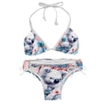 thumbnail image 1 of Koala Detachable Sponge Adjustable Strap Swimsuit Set - 2 Pack for Beach & Pool Parties, 1 of 6