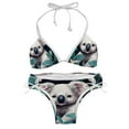 thumbnail image 1 of Koala Detachable Sponge Bikini Set | Adjustable Strap One-Piece Swimsuits, Two-Pack, 1 of 6