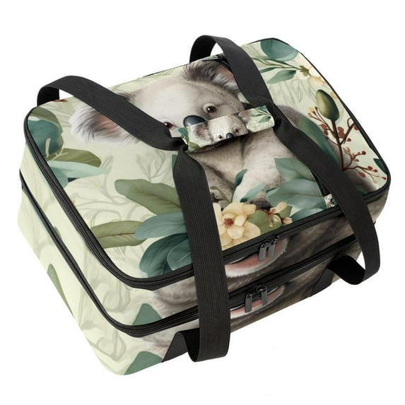 Koala Double Layered Insulated Refrigerated Lunch Bag with Large Capacity - 7.1x11.4x16.1 Inches - Hand-Carried Lunch Bags