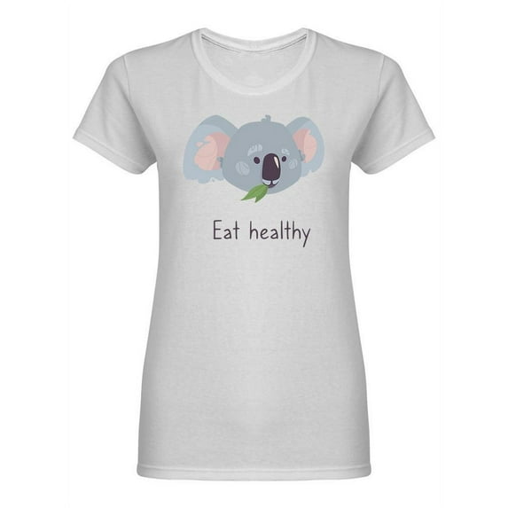 Koala Eat Healthy T-Shirt Women -Image by Shutterstock, Female XX-Large