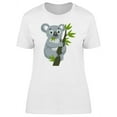 thumbnail image 1 of Koala Eating Leaves T-Shirt Women -Image by Shutterstock, Female Small, 1 of 2