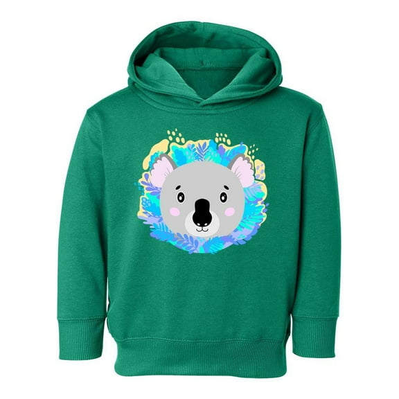 Koala Face With Leaves Hoodie Toddler -Image by Shutterstock,  5 Toddler
