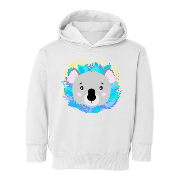 Koala Face With Leaves Hoodie Toddler -Image by Shutterstock,  5 Toddler