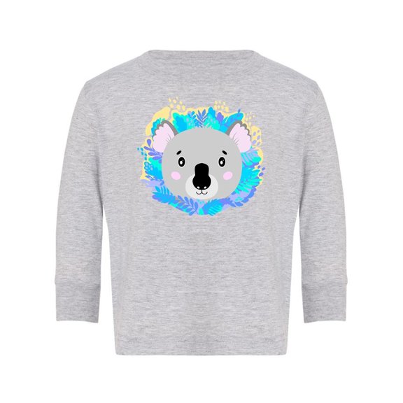 Koala Face With Leaves Long Sleeve Toddler -Image by Shutterstock,  5 Toddler