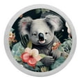 thumbnail image 1 of Koala Fluorescent Drawer Pulls with Screws: Round 4-Pack, Glow-in-the-Dark Knobs for Cabinets, Wardrobes, Dressers - Furniture Decor, 1 of 6
