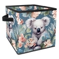 thumbnail image 1 of Koala Foldable Toy Box Storage Cubes Storage Basket with Handle, 10.8"x10.5"x10.6", Large Capacity, 1 of 6