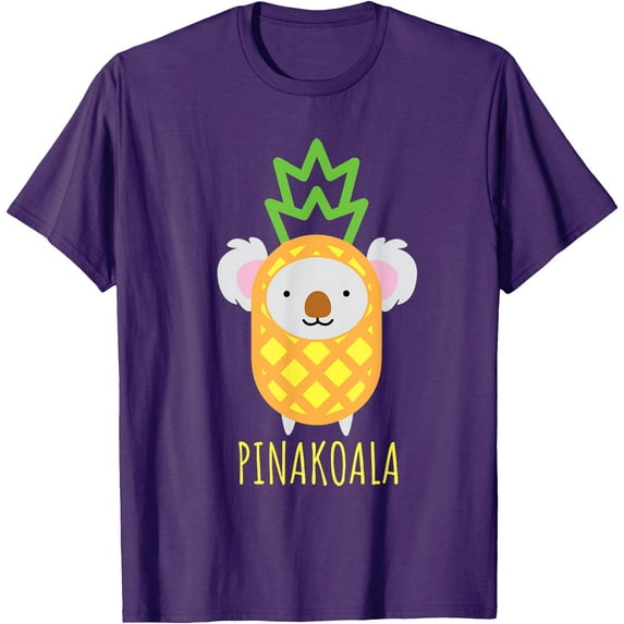 Koala Funny Bear Gift Pina Colada Softstyle Unisex T-Shirt,Purple Color,Size 3XL