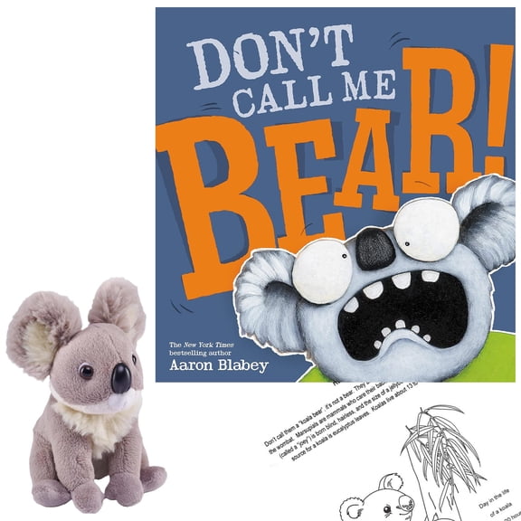 Koala Gift Set Includes Don't Call Me Bear! by Aaron Blabey, Baby Koala Stuffed Animal Friend, and Fact Sheet (an Educational STEM STEAM Gift Set of Humor and Standing Up for Yourself)