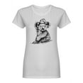 thumbnail image 1 of Koala Graphic T-Shirt Women -Image by Shutterstock, Female XX-Large, 1 of 2
