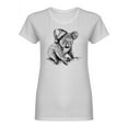 thumbnail image 1 of Koala Hand Drawn Graphic T-Shirt Women -Image by Shutterstock, Female Medium, 1 of 2