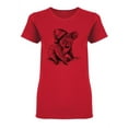 thumbnail image 1 of Koala Hand Drawn Graphic T-Shirt Women -Image by Shutterstock, Female Small, 1 of 2